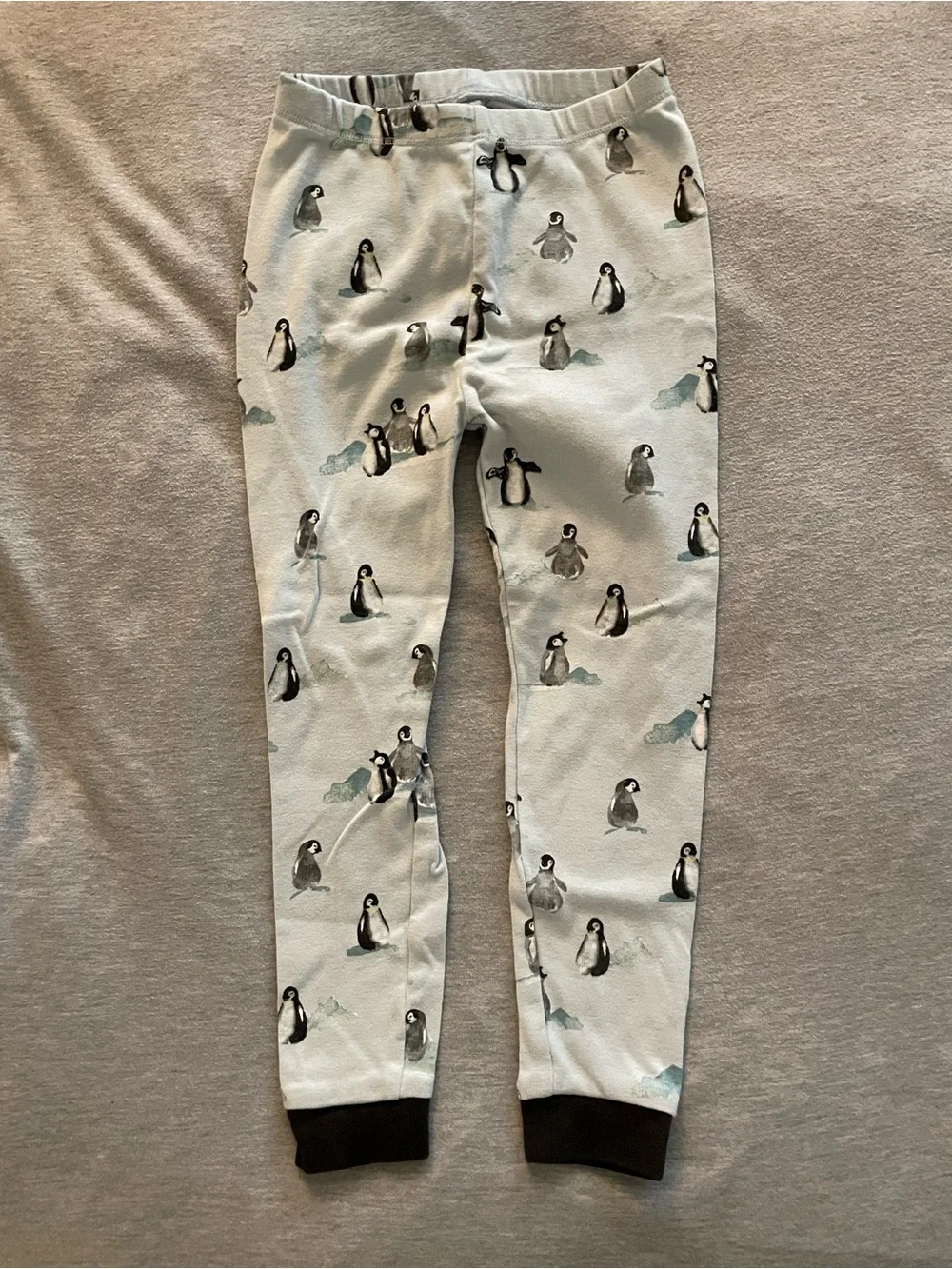 Burts Bees Kids Penguin Print Long-Sleeve PJs - Light Blue